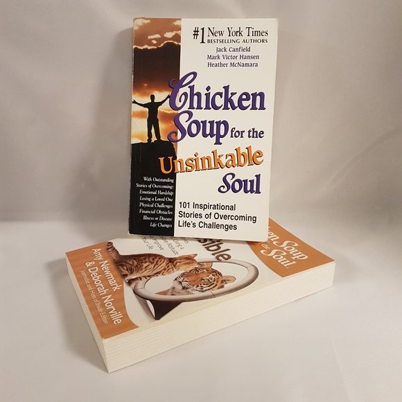 Book Set of 2 Chicken Soup for the Soul Books Unsinkable Soul & Think Possible - Picture 3 of 13